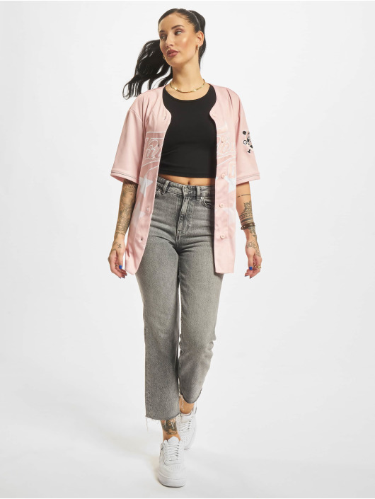 Fubu Chemise Star Baseball Jersey rose