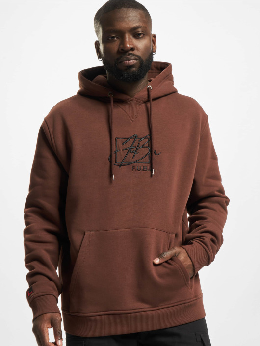 Fubu Herren Hoody Script Essential in braun