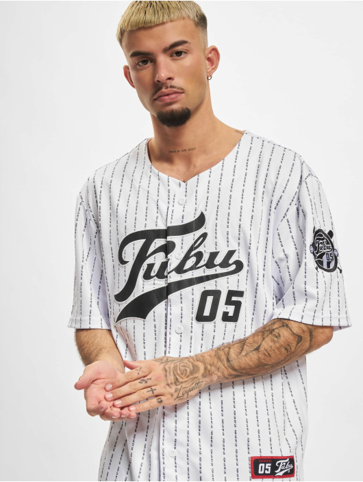 Fubu overhemd Pinstripe Baseball Jersey wit