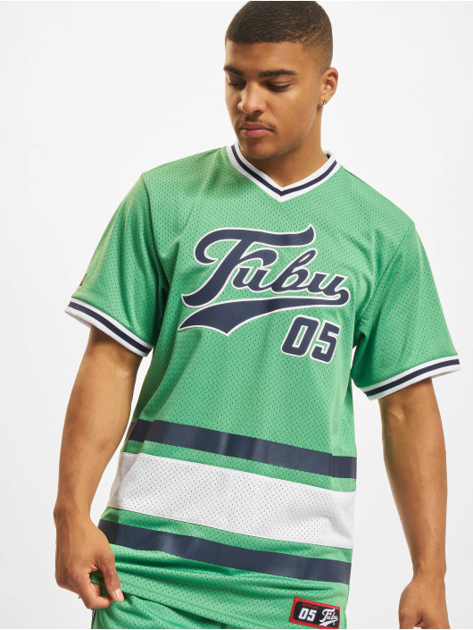 Fubu Overwear / T-Shirt Varsity Mesh in green 895174