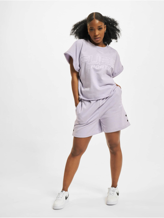 Fubu T-shirts Corporate Sleeveless Cropped lilla