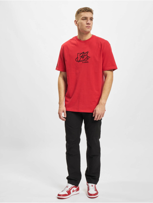 Fubu T-Shirty Script Essential czerwony
