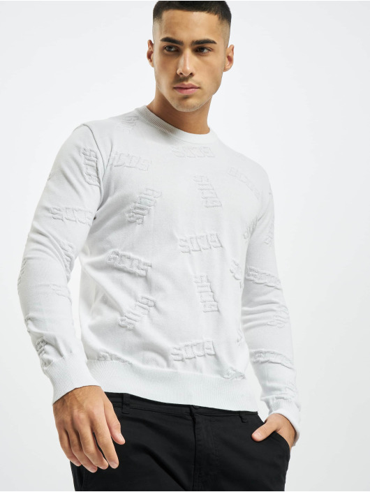 GCDS Herren Pullover Layer in weiß