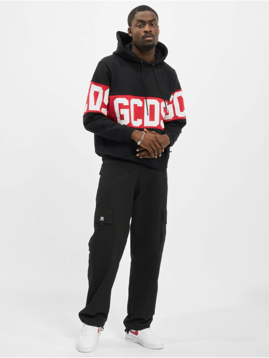 GCDS Sweat capuche Band Logo noir