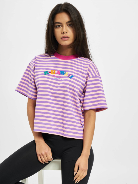 GCDS T-Shirt Stripes magenta
