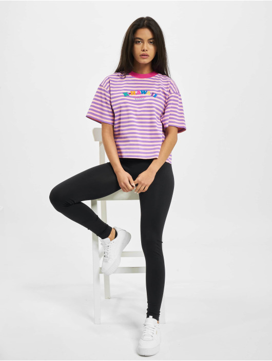 GCDS T-Shirt Stripes pink