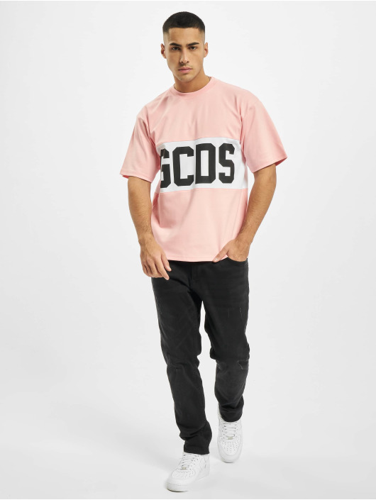 GCDS T-skjorter Logo lyserosa