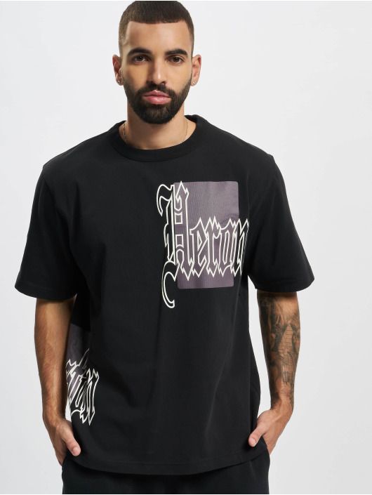 Heron Preston Camiseta Gothic Color Blocks negro