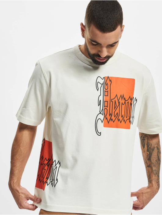 Heron Preston T-shirts Gothic Color Blocks hvid
