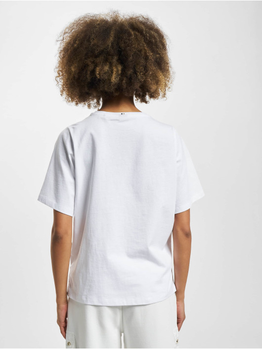 Hugo Camiseta Ekrisp Comfort Fit Shaken Logo blanco