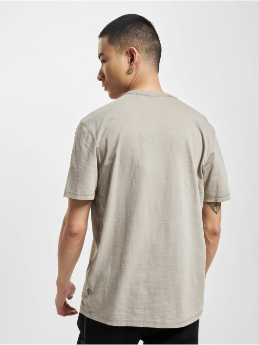 Hugo Camiseta Regular Fit Logo Patch gris