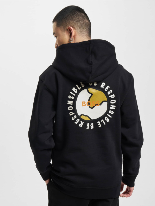 Hugo Hoodie Wegenerated svart