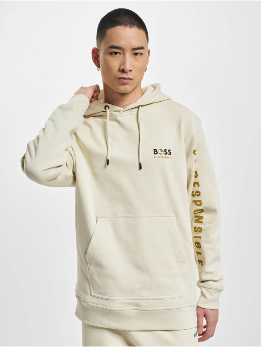 Hugo Hoodies Wegenerated Backprint beige