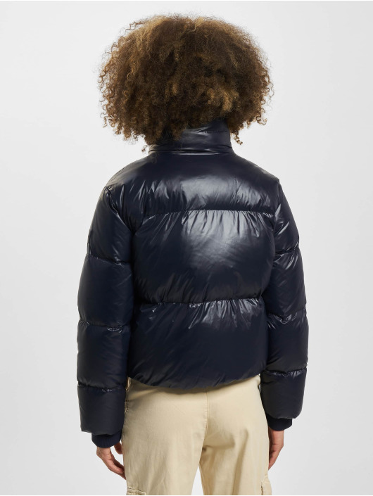 Hugo Prošívané bundy Pirella High Shine Water Repellent Polished Trims modrý