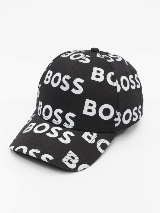 Hugo Snapback Cap Allover Logo nero