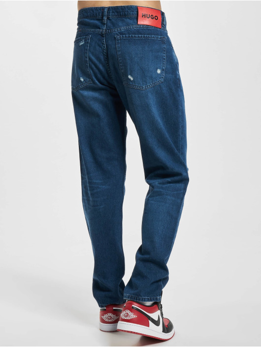 Hugo Straight Fit Jeans 634 Tapered blå