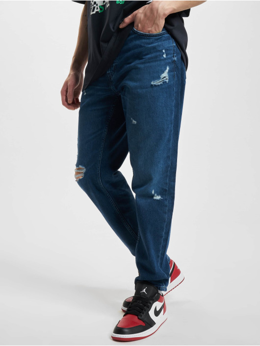 Hugo Straight Fit Jeans 634 Tapered modrý
