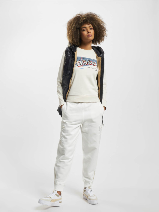 Hugo Sweat & Pull Elaboss Regular Fit Logo Artwork blanc