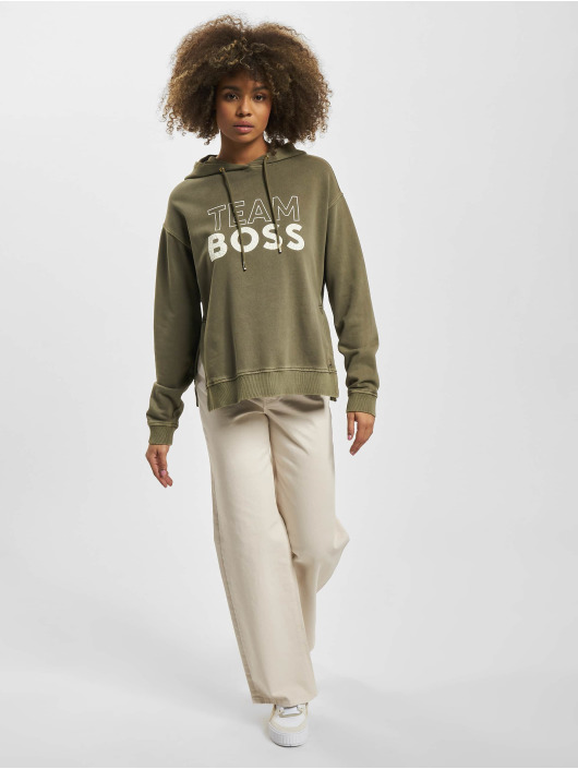Hugo Sweat capuche Logo Print vert