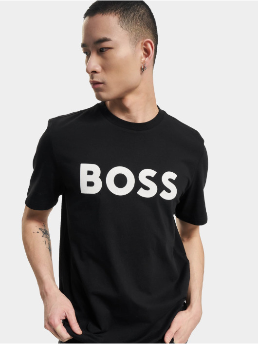 Hugo T-paidat Tiburt 318 Logo Print musta