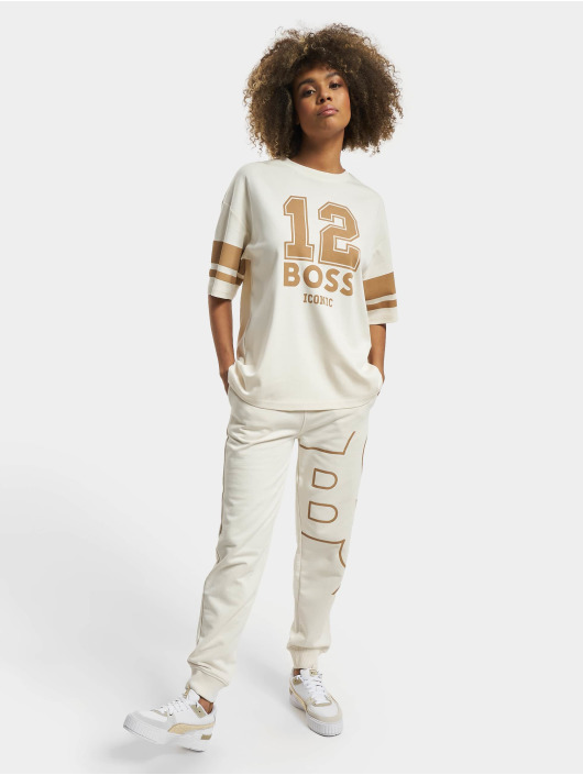 Hugo T-paidat Ebase Oversize Fit Sporty Print valkoinen