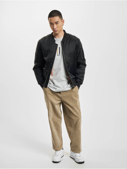 Hugo T-Shirt Tiburt 308 Logo Print grey