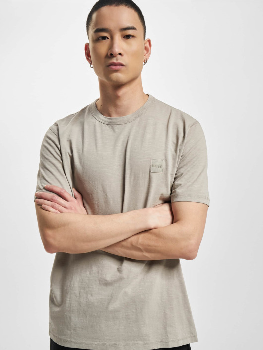 Hugo T-shirt Regular Fit Logo Patch grigio
