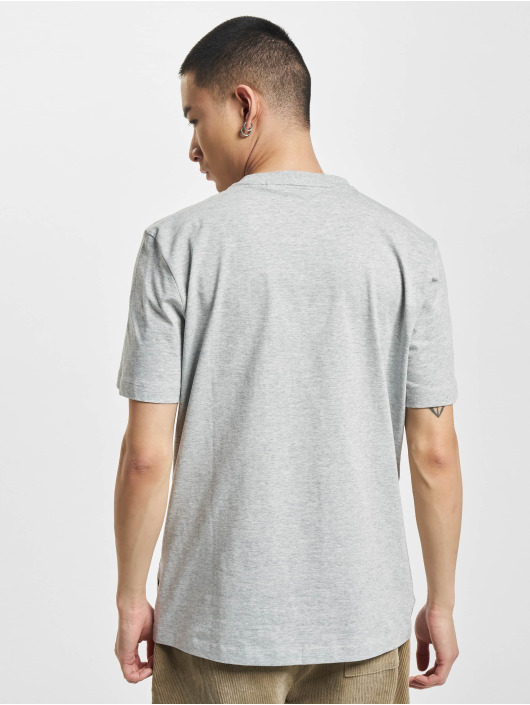 Hugo t-shirt Tiburt 308 Logo Print grijs
