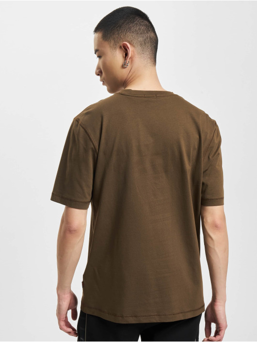 Hugo T-shirt Teetrury 2 Relaxed Fit Logo Artwork marrone