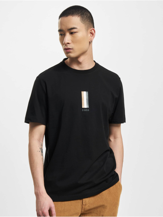 Hugo T-shirt Tiburt 308 Logo Print nero