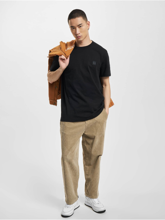 Hugo T-shirt Tegood Regular Fit Logo Patch nero