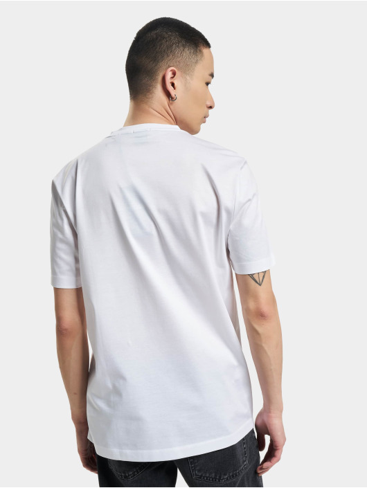 Hugo T-Shirt Tiburt 309 Shaken Logo Print weiß