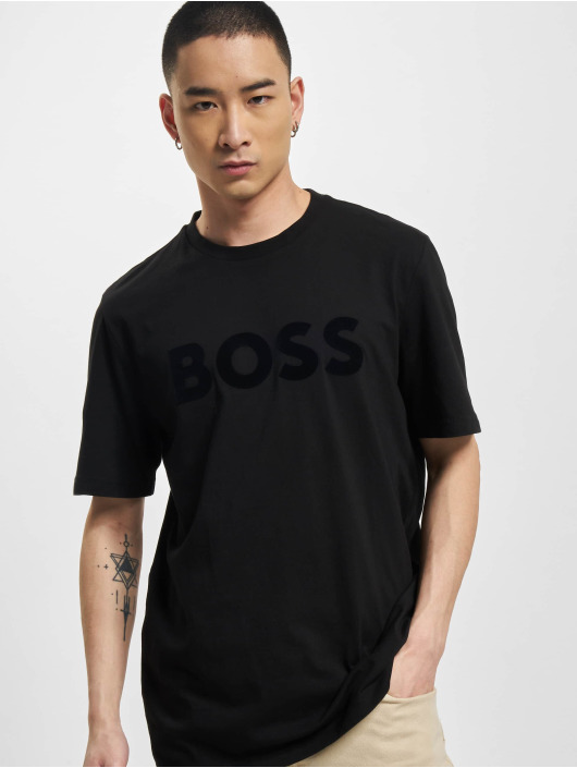 Hugo T-shirts Tiburt 318 Logo Print sort