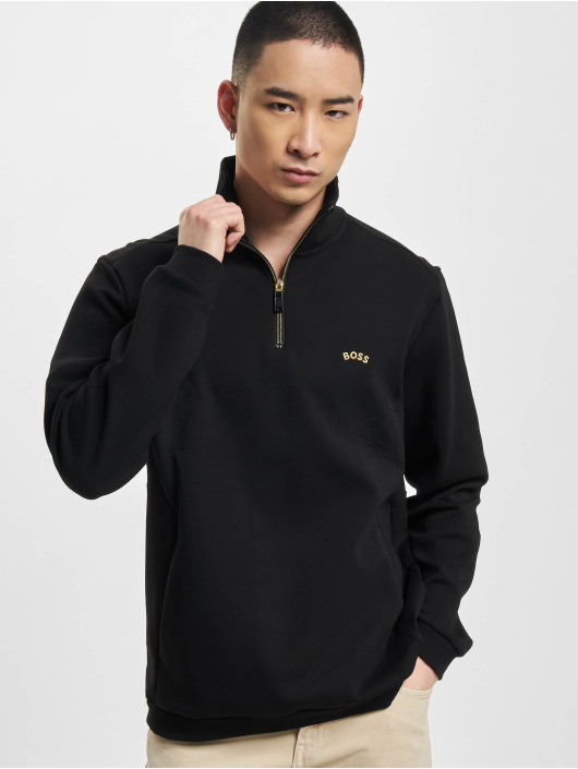 Hugo Tröja Regular Fit Zip svart
