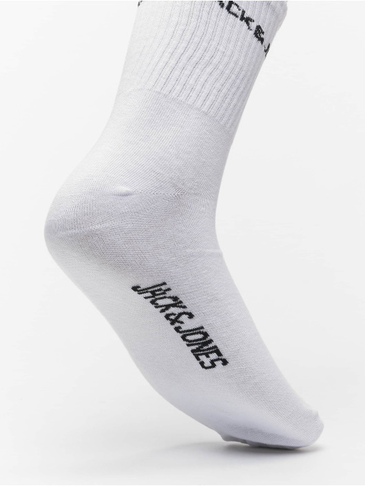 Jack & Jones Chaussettes jacBasic Logo 5 Pack Tennis blanc