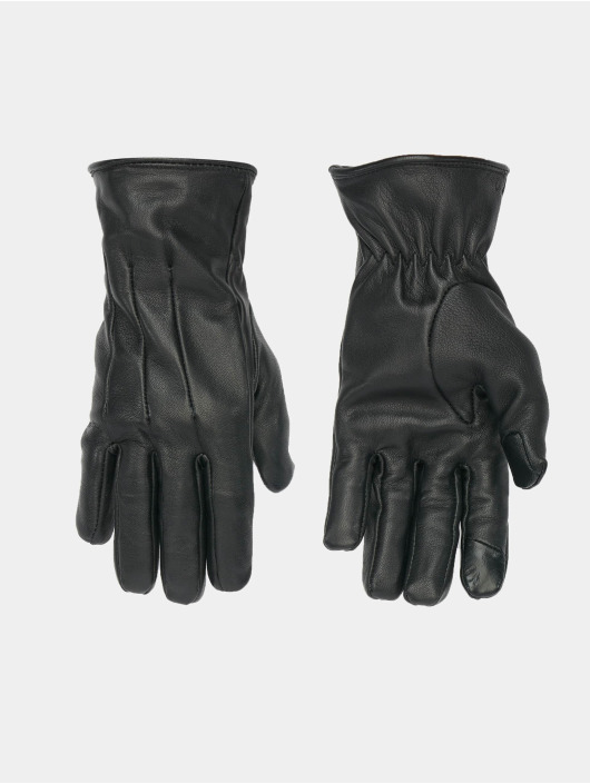 Jack & Jones Herren Handschuhe Montana Leather in schwarz