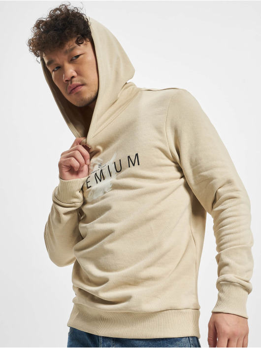 Jack & Jones Hoodies Splash Print beige
