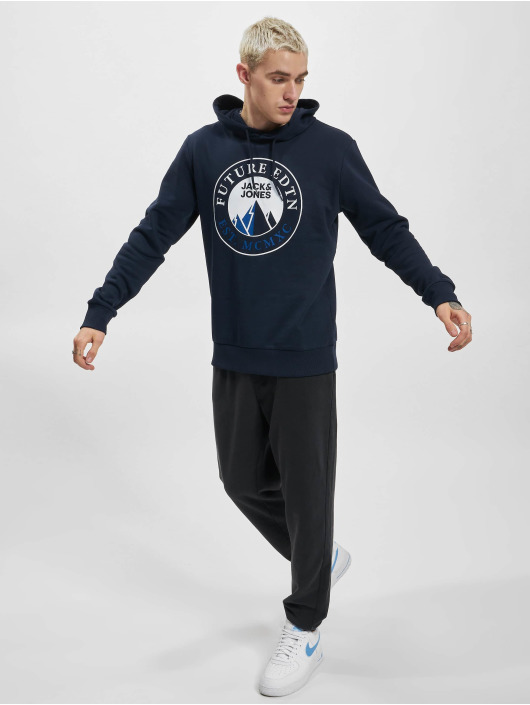 Jack & Jones Hoodies Isiah blå