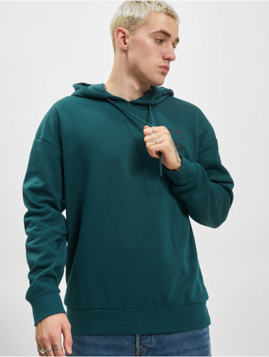 Jack & Jones Hoodies Mapping Text blå
