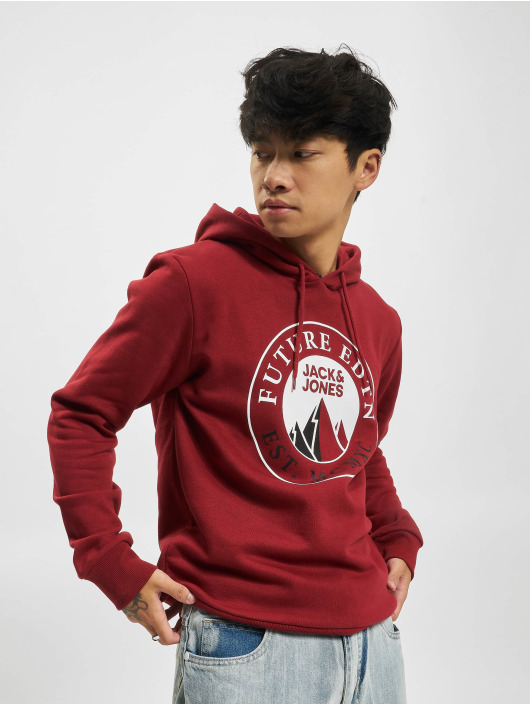 Jack & Jones Hoodies Isiah rød