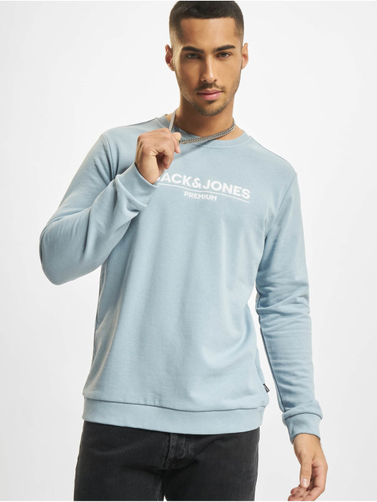 Jack & Jones Jersey Branding Crew Neck azul