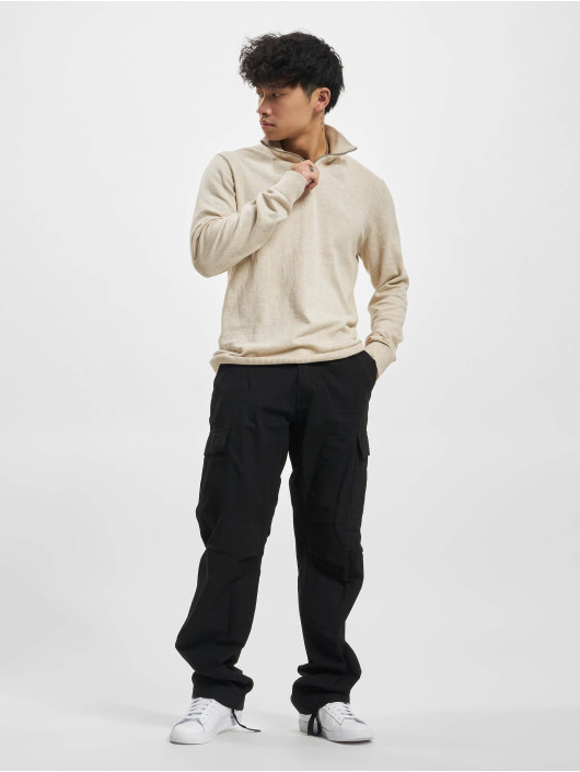 Jack & Jones Puserot Emil Knit Half Zip beige