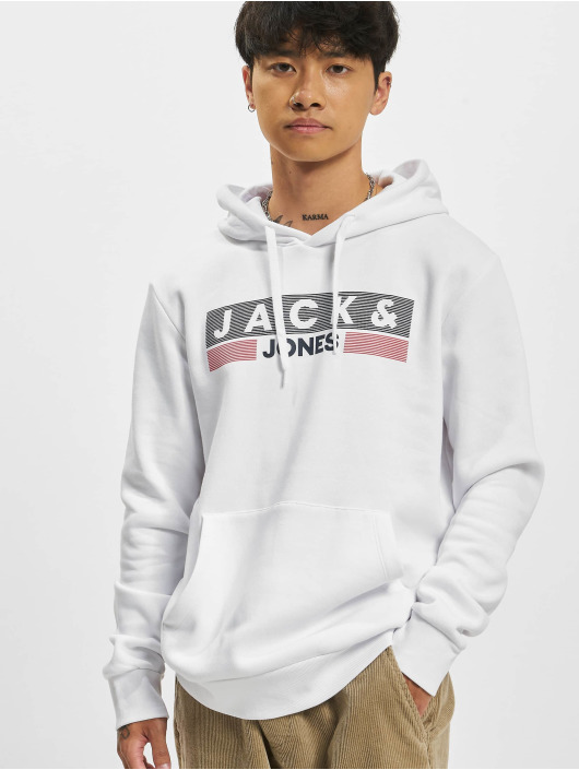 Jack & Jones Sweat capuche Crop Logo blanc