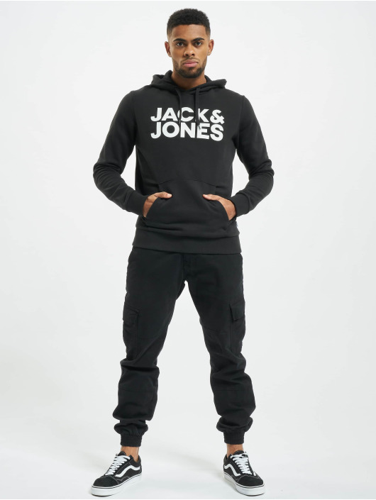 Jack & Jones Sweat capuche jjeCorp Logo Noos noir