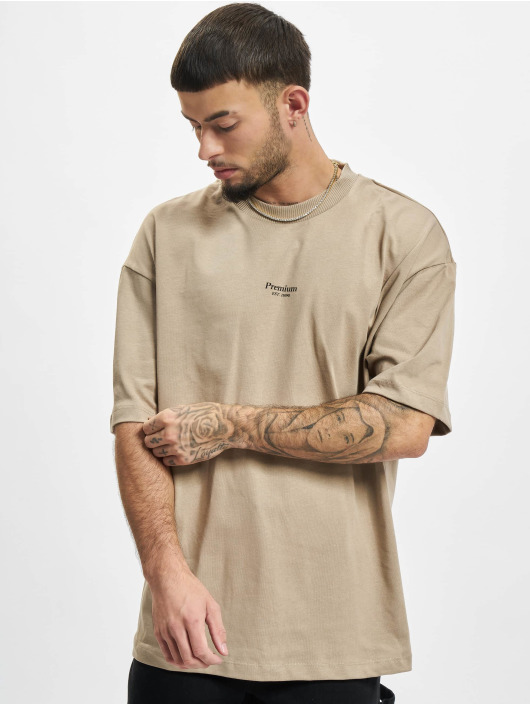Jack & Jones T-paidat Kam Branding Crew Neck beige