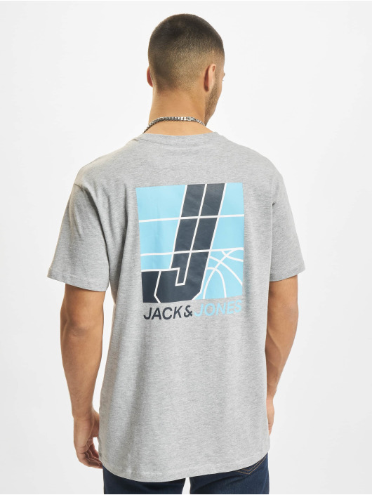 Jack & Jones T-paidat Court Crew Neck harmaa