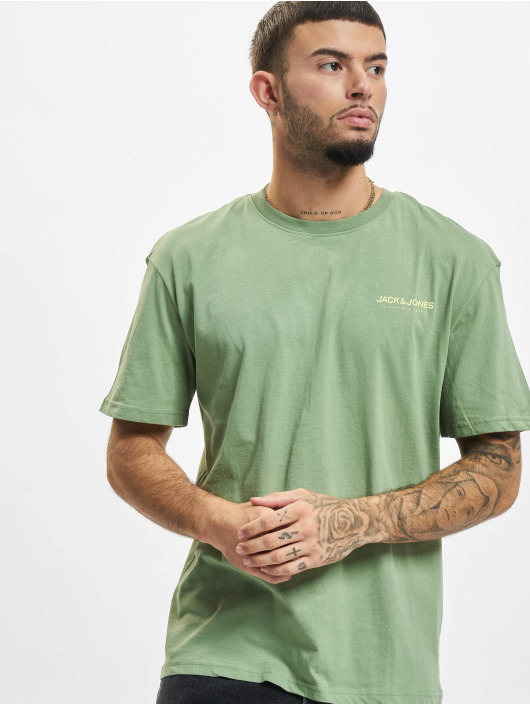 Jack & Jones T-paidat Terrain Crew Neck vihreä