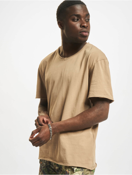Jack & Jones Herren T-Shirt Rhett V Neck in beige