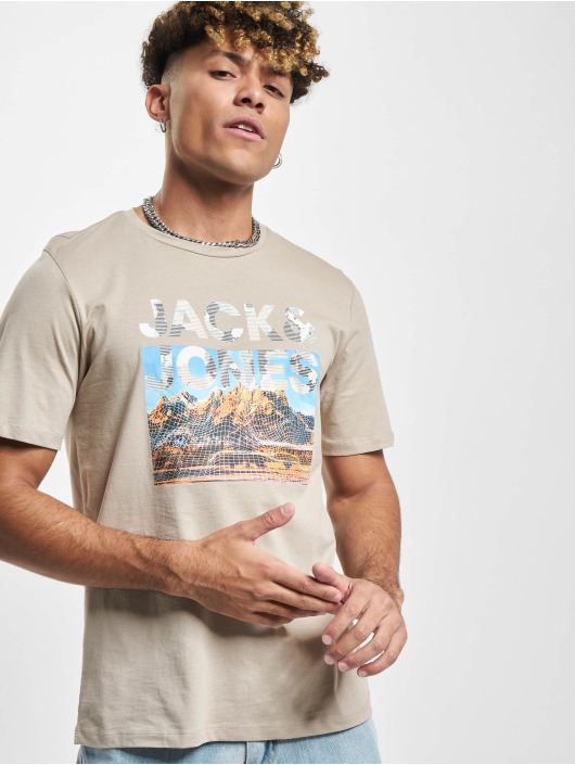 Jack & Jones T-Shirt Vincent Crew Neck beige