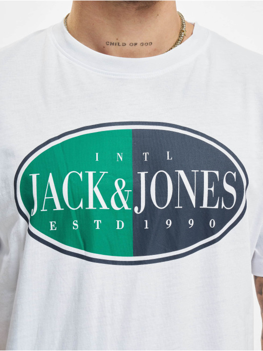 Jack & Jones T-Shirt International Crew Neck blanc